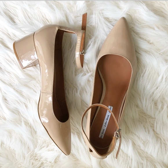& Other Stories Shoes - & other stories Patent Leather Heels Ankle Strap